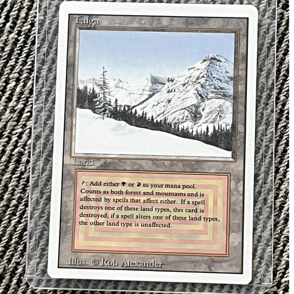 MTG Taiga Revised Edition 1994 - Near Mint - Rare Dual Land - Picture 1 of 3
